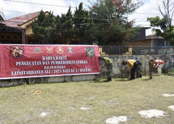 Mantapkan Sinergitas, Taruna Latsitardanus 41 dan Masyarakat Renovasi Gereja, Masjid dan Rumah