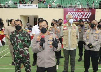 Jokowi Tantang Polda Jateng Gandakan Vaksinasi Massal Covid