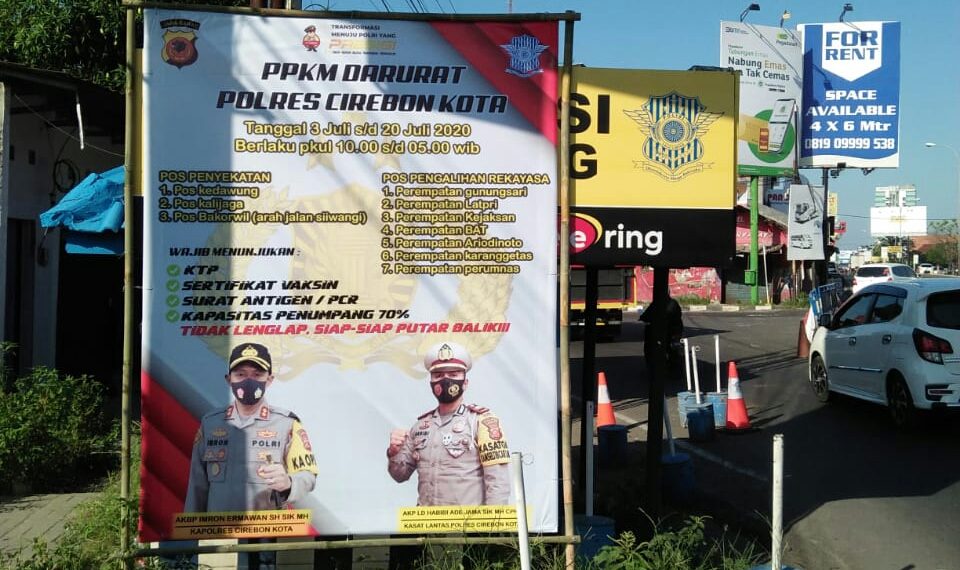 Beragam Cara Polres Ciko Sukseskan PPKM Darurat