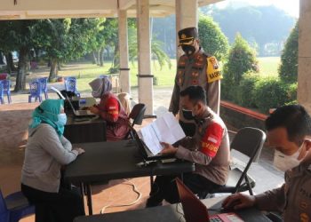 Polres Ngawi Dukung Percepatan Vaksinasi Nasional