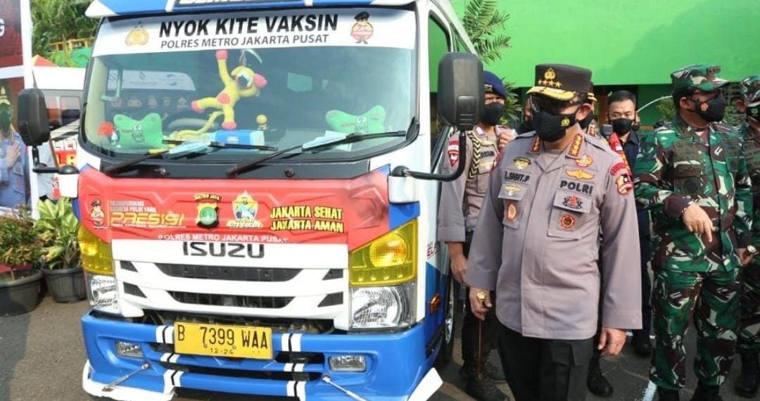 Kapolri Gelar Posko PPKM di Pasar,Pastikan Perekonomian dan Protokol Kesehatan Berjalan