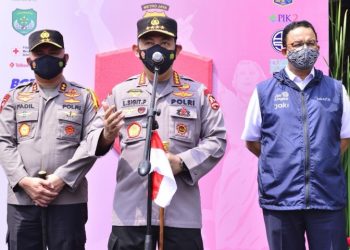 Kapolri Luncurkan ‘Vaksinasi Merdeka’, Target 3 Juta Warga DKI Divaksin