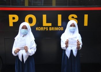 Kejar Herd Immunity, Brimob Vaksinasi 2 Ribu Pelajar dan Warga Depok