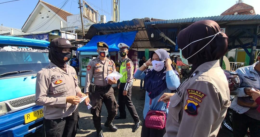Sukseskan PPKM Level 3, Polres Banjarnegara Gelar Operasi Yustisi