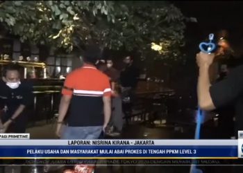 Polisi Tetap Patroli Malam Walau Level PPKM di Jakarta Turun