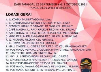 Percepat Herd Immunity, Polsek Cinere Membuka 16 Gerai Vaksinasi Merdeka Aglomerasi 