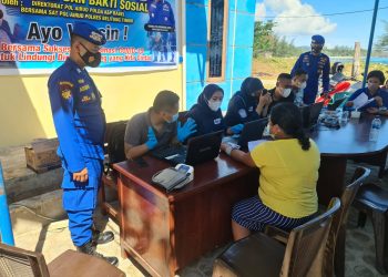 Gerai Vaksin Polres Beltim Tetap buka walaupun hari Libur Demi Percepatan Vaksinasi