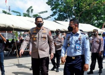 Kapolres Berau Tinjau Pelaksanaan Vaksinasi di Rutan Tanjung Redeb