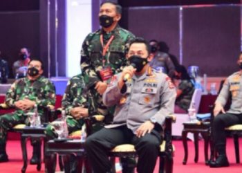 Kapolri Tekankan TNI-Polri Terus Bersinergi Wujudkan Target Vaksinasi Presiden Jokowi