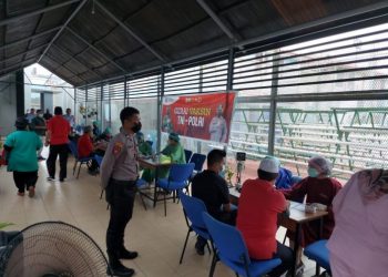 Polres Bontang Gelar Vaksinasi Presisi Dosis 1 dan 2