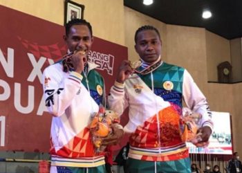 ‘Torang Bisa’, Dua Anak Buah Kapolri Juara Nage No Kata Judo PON XX Papua