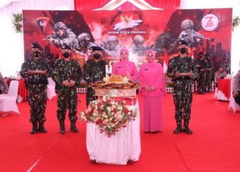 Kapolda Sumsel Mengikuti Upacara Hut ke- 76 Korps Brimob Polri