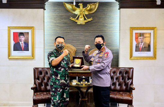 Kapolri Ungkapkan Pengoptimalan Sinergitas TNI-Polri Saat Kunjungan Dengan KSAD