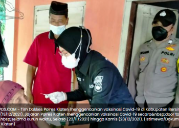 Polres Klaten Gencarkan Vaksinasi Covid-19 secara Door to Door