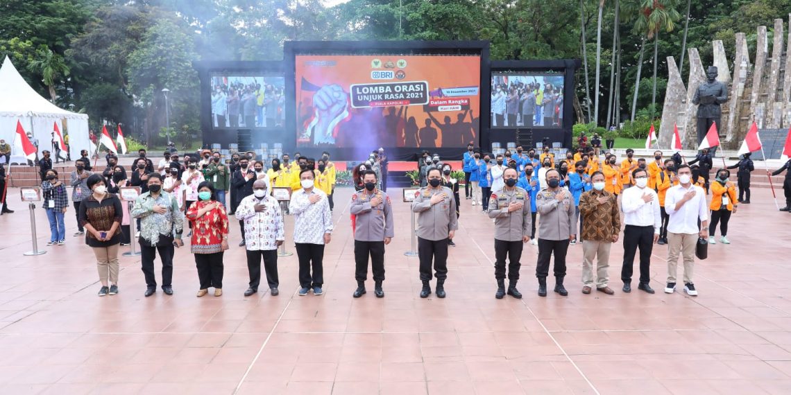 Buka Lomba Orasi, Kapolri: Komitmen Polri Junjung Tinggi HAM dan Nilai Demokrasi