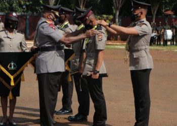 Kapolda Papua Lantik 504 Bintara Polri Lulusan Tahun Ajaran 2021 di SPN Kota Jayapura